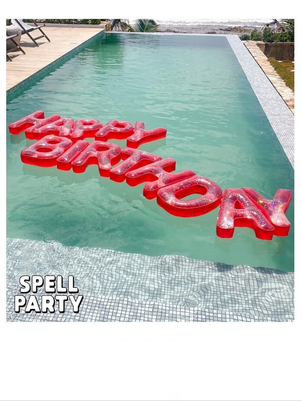 Pool Party Decorations Happy Birthday Pool Floats Large Floating Letters